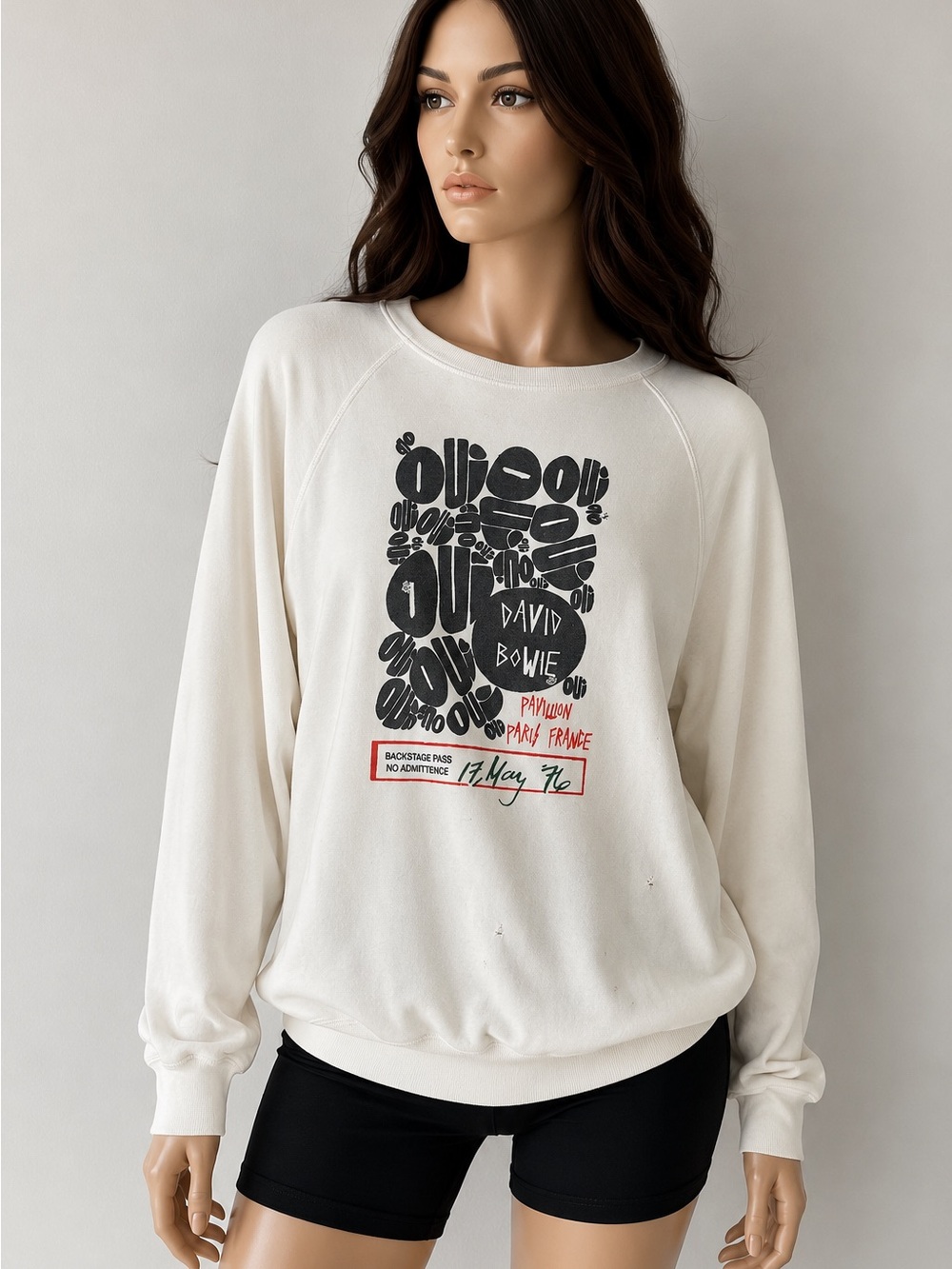 Original Retro Brand David Bowie Graphic Sweatshirt